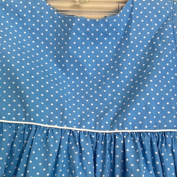 Eleanor Rose Blue A-line Bell Sleeve Dress - Picture 6 of 11